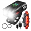 Picture of Elight Bike Headlamp 1600lm Waterproof USB Rechargeable with Rear Light & Dual 18650 Battery Black