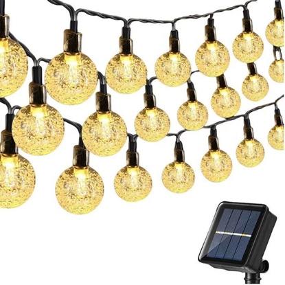 Attēls no Elight Garden Decor Solar IP65 LED glass balls (1cm) style bulb string light 11m 50pcs bulbs