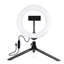 Attēls no Elight ST6-5 16cm 10W LED Light Ring with Phone holder + 0.5m Metal Tripod stand + BT remote Black