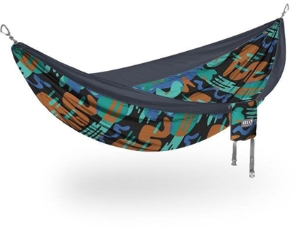 Picture of Eno ENO DOUBLENEST Print, Lagoon / Charcoal