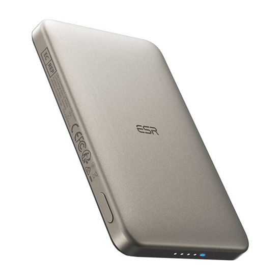 Picture of ESR Qi2 MagSlim 5000 mAh magnetic powerbank (sand)