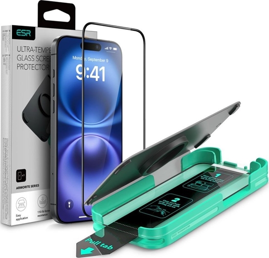 Picture of ESR ARMORITE IPHONE 16 MELNS RŪDĪTS STIKLS