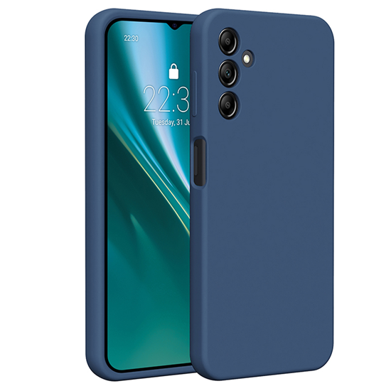 Picture of Etteri Nakadka Etteri Silicone Case do Samsung Galaxy A14 ciemnoniebieska