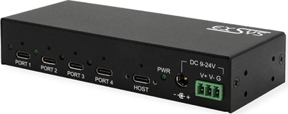 Attēls no Exsys EX-12294HMS 4 Port USB 3.2 Metall HUB 4x C