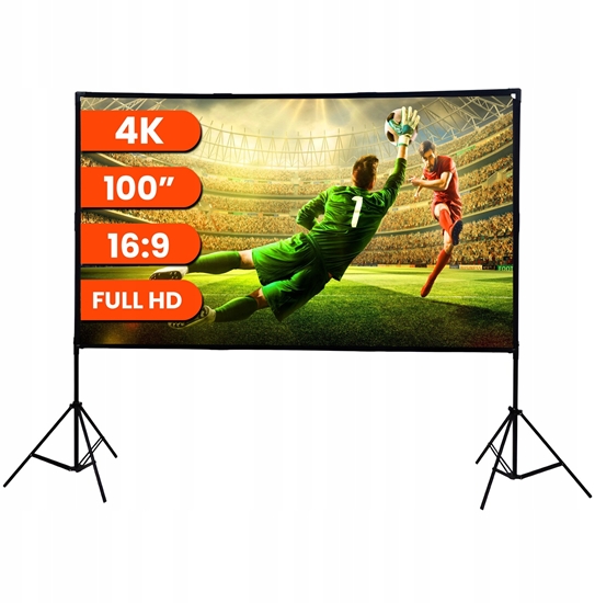 Picture of Extralink Foldable Projection Screen 100" Psf-100 | Skadany Ekran Projekcyjny | 16:9, 220X125Cm, Biay