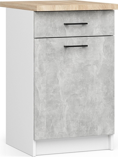 Изображение Fabryka Mebli Akord SZAFKA KUCHENNA OLIWIA S 50cm 1D 1S BIAA-BETON