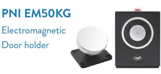 Изображение Fail Safe NO durvju atvēršanas noturēšanas elektromagnēts, sienas montāža, noturēšanas spēks 50 kg,