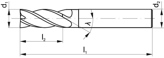 Изображение Fanar FREZ TRZPIENIOWY WEGLIK FI  6,0 16/57 Z6 HA6 VHM TS 645 MASTERMILL 645