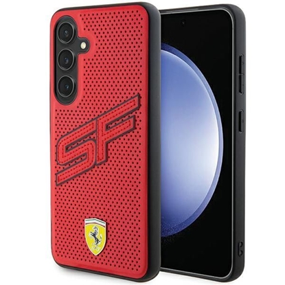 Attēls no Ferrari Ferrari Big SF Perforated case for Samsung Galaxy S24 - red