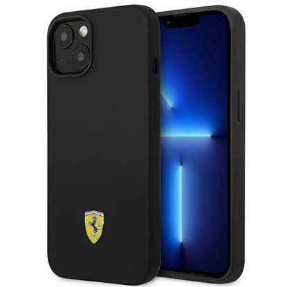 Attēls no Ferrari Ferrari FEHCP14SSIBBK iPhone 14 6.1" black/black hardcase Silicone Metal Logo