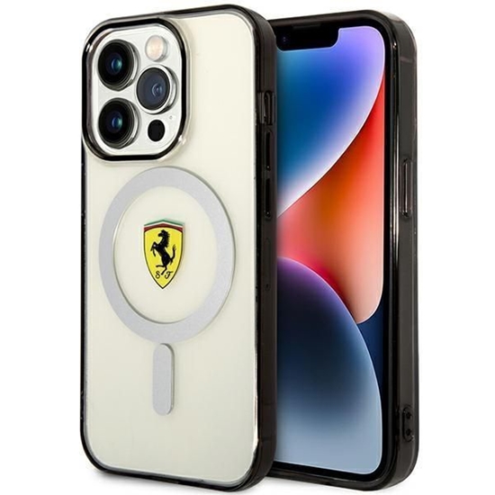 Picture of Ferrari Ferrari FEHMP14XURKT iPhone 14 Pro Max 6.7" clear/transparent hardcase Outline Magsafe