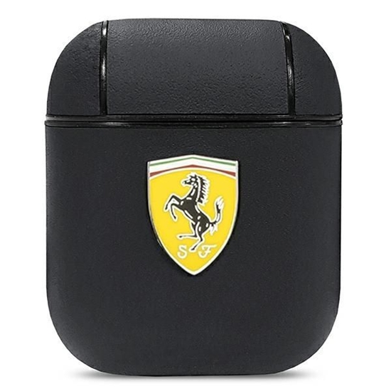 Picture of Ferrari Ferrari FESA2LEBK AirPods cover black/black On Track Leather