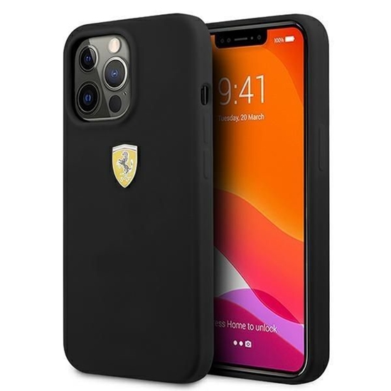 Picture of Ferrari Ferrari FESSIHCP13XBK iPhone 13 Pro Max 6.7" black/black hardcase Silicone