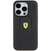 Picture of Ferrari Ferrari Grip Stand Metal Logo case for iPhone 15 - black