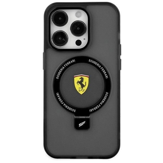 Picture of Ferrari Ferrari Ring Stand 2023 Collection MagSafe Case for iPhone 15 Plus / 14 Plus - Black