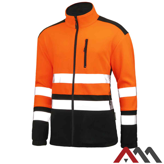 Picture of Flīsa jaka oranža ar atstarotajām XXXL