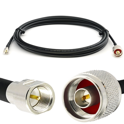 Picture of FME Male to N Male 50cm RG58/U Coaxial Cable