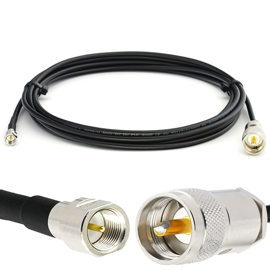 Picture of FME Male to PL259 UHF 50cm RG58/U Coaxial Cable