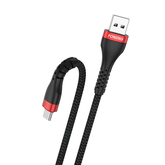 Picture of Foneng Cable X82 - USB to Type C - 3A 1 metre blac