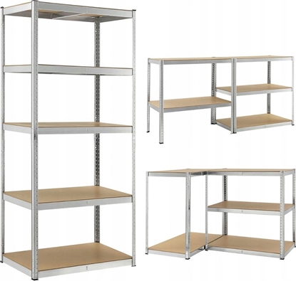 Изображение Funfit REGA MAGAZYNOWY METALOWY 180x90x40CM MOCNY 1000KG