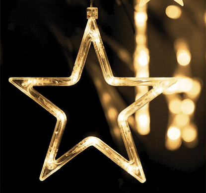 Изображение Goodbuy Gaismas aizkars 138 LED | Zvaigznes | silt