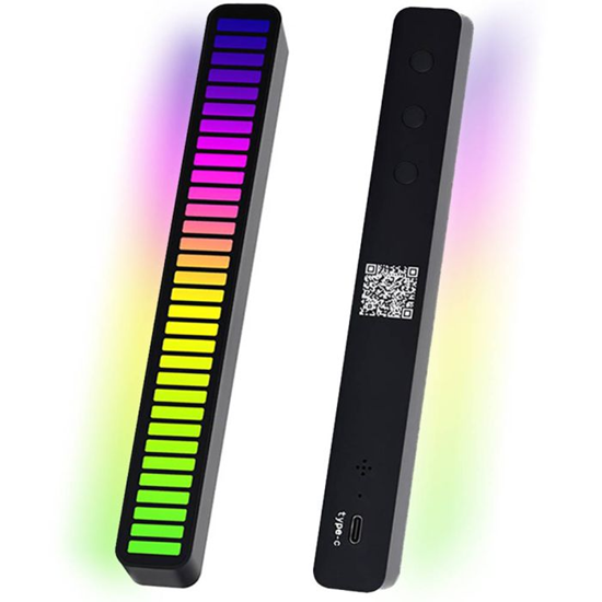 Изображение GoodBuy LED skaņu kontrolēta mūzikas lampa