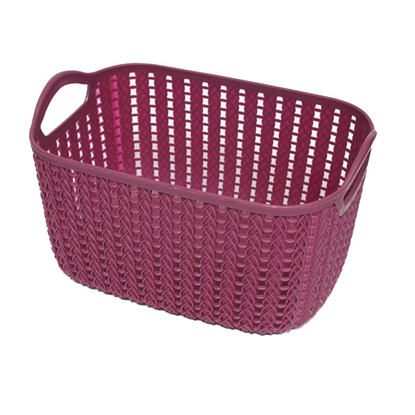 Attēls no Grozs plastmasas augsts 24x16x13cm Ruuby, t.sarkan