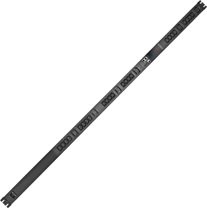 Изображение Gude EPC 87-1310-18 30-fach switched und metered PDU, vertikaler Einbau 0HE, schwarz, 170 cm