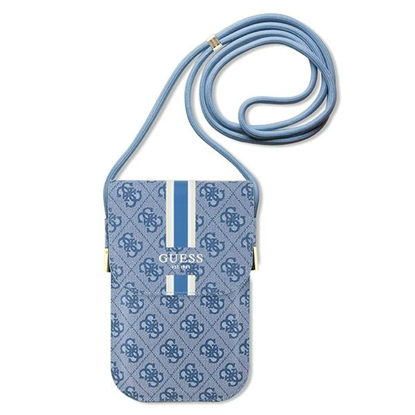 Изображение Guess Guess 4G Stripes - Torebka crossbody na telefon (niebieski)