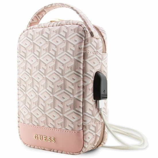 Изображение Guess Guess GCube Stripe Travel Universal Bag - Organizer na akcesoria (Róowy)