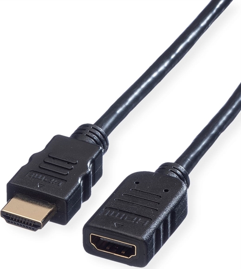 Picture of HDMI kabelis HS w. Eth., M / F, 1.5m, Value