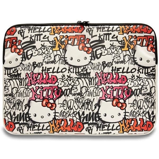 Изображение Hello Kitty Hello Kitty PU Metal Logo case for a 14" laptop - beige