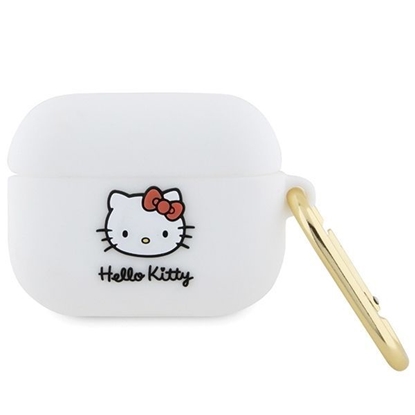 Picture of Hello Kitty Hello Kitty Silicone 3D Kitty Head case for AirPods Pro - white