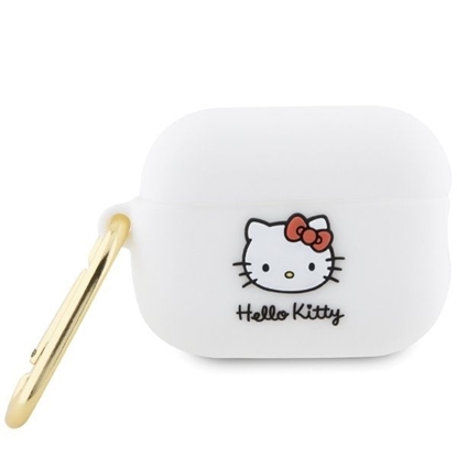 Picture of Hello Kitty Hello Kitty Silicone 3D Kitty Head case for AirPods Pro 2 (2022/2023) - white