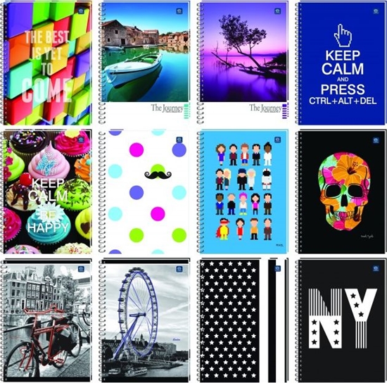 Picture of Herlitz KOOZESZYT A4 KRATKA 50 KARTEK LOSOWY WZÓR OKADKI