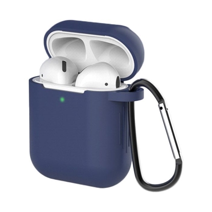 Изображение Hurtel Etui ochronne Case D do AirPods 1/2 granatowe