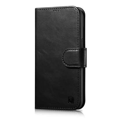 Picture of iCarer iCarer Oil Wax Wallet Case 2in1 Cover iPhone 14 Plus Anti-RFID Leather Flip Case Black (WMI14220723-BK)