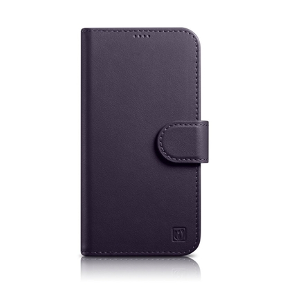 Picture of iCarer iCarer Wallet Case 2in1 Cover iPhone 14 Plus Anti-RFID Leather Flip Case Dark Purple (WMI14220727-DP)