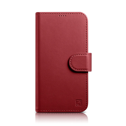 Picture of iCarer iCarer Wallet Case 2in1 iPhone 14 Pro Leather Flip Case Anti-RFID red (WMI14220726-RD)