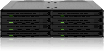 Attēls no IcyDock  8x2.5" SATA/SAS in 1x5.25"m bay mobile rack