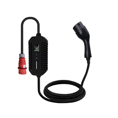 Picture of iLike EV Charge Portable Type 2 Charger 5m Adjustable 10A–32A 22 kW 3-Phase IP66 Black