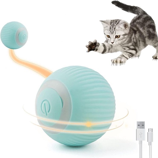 Picture of iLike iBL Interactive Pet Toy rolling ball 4.3cm with auto movement / Night LED USB-C rechargeable