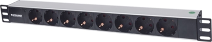 Picture of Intellinet 714037 energosadales vienība, PDU 8 Maiņstrāvas izvade (-s) 1U Alumīnijs, Melns