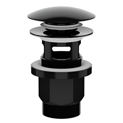 Attēls no Izplūde izlietnei 1 1|4" klik-klak, melna