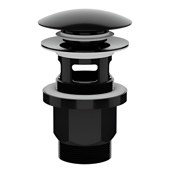 Изображение Izplūde izlietnei 1 1|4" klik-klak, melna