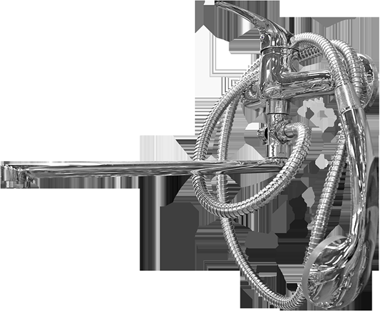 Изображение Jaucējkrāns vannas ar dušas komplektu A-5|35K Ange