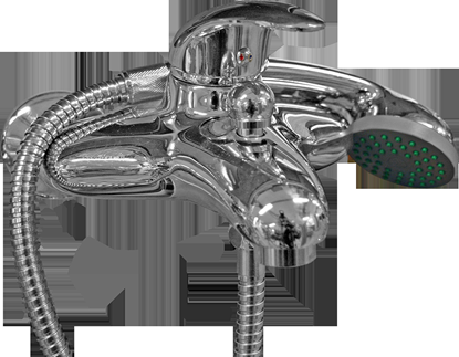 Изображение Jaucējkrāns vannas ar dušas komplektu B-4|40K Bull