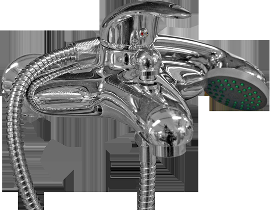 Изображение Jaucējkrāns vannas ar dušas komplektu B-4|40K Bull