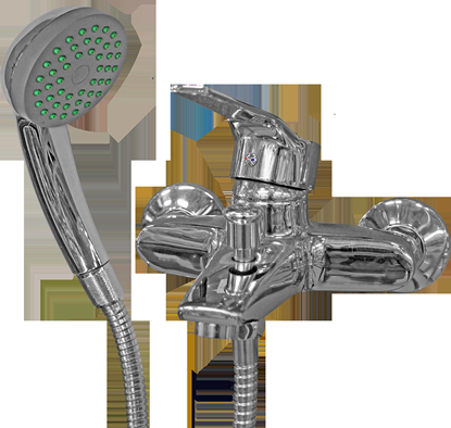 Изображение Jaucējkrāns vannas ar dušas komplektu F-4|40K Flor