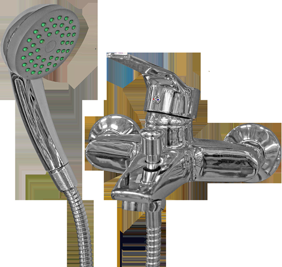 Изображение Jaucējkrāns vannas ar dušas komplektu F-4|40K Flor